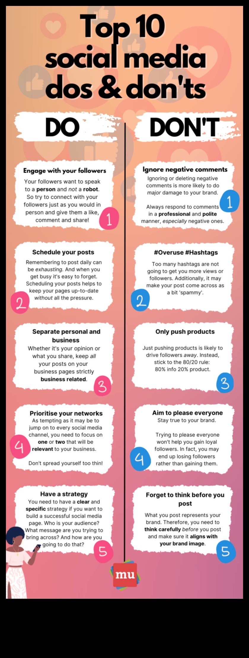 10 עשה ואל תעשה של שיווק במדיה חברתית לעסקים