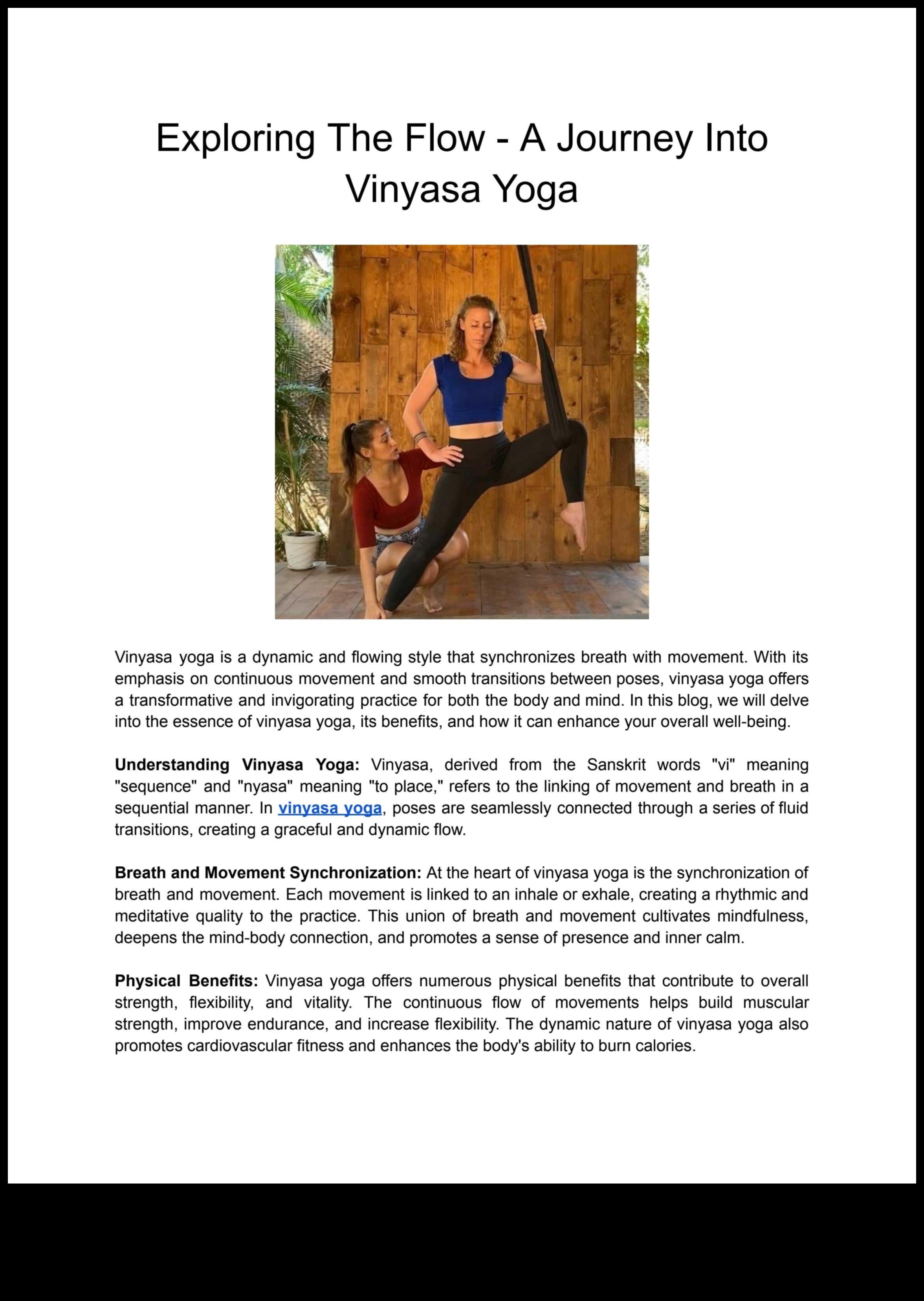 יוגה יוניטי זרימת: מיזוג מיינדפולנס בכל תנועה