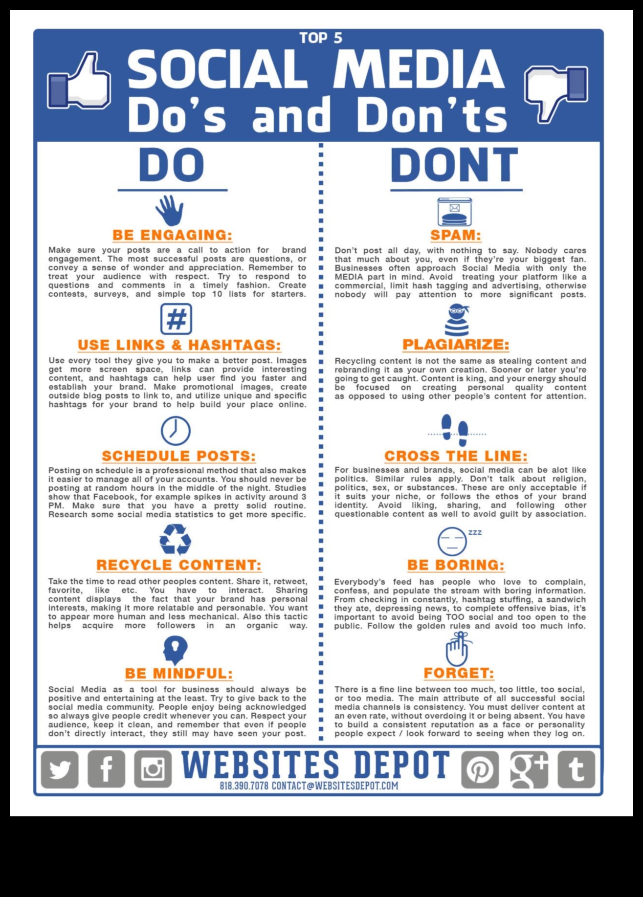 10 עשה ואל תעשה של שיווק במדיה חברתית לעסקים