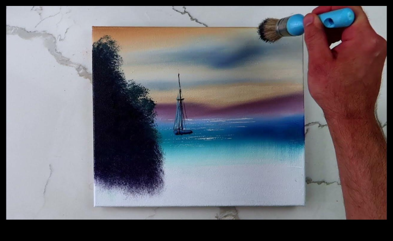 בד רגוע: ציור תמונה של שלווה באמצעות טכניקות הרפיה